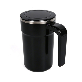 Ceașcă de cafea neagră inteligentă cu amestecare magnetică automată, recipient portabil electric pentru milkshake și shaker de proteine, versiune reîncărcabilă