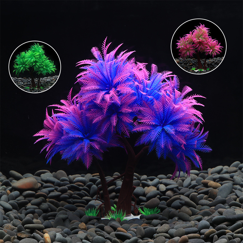 Umjetna vodna trava za akvarij CB-E80, plastična bonsai dekoracija