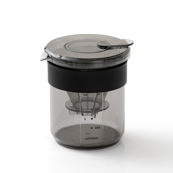 Cafetieră manuală 3 în 1 cu scară de măsurare, material alimentar îngroșat, ceașcă de cafea și recipient de depozitare pentru camping