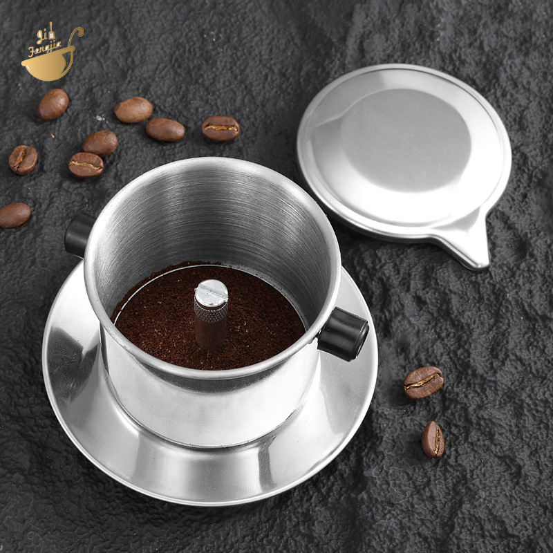 Cană de cafea din oțel inoxidabil 304, pereți groși, pentru uz casnic, cană pentru filtrarea cafelei