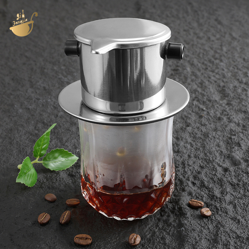 Cană de cafea din oțel inoxidabil 304, pereți groși, pentru uz casnic, cană pentru filtrarea cafelei