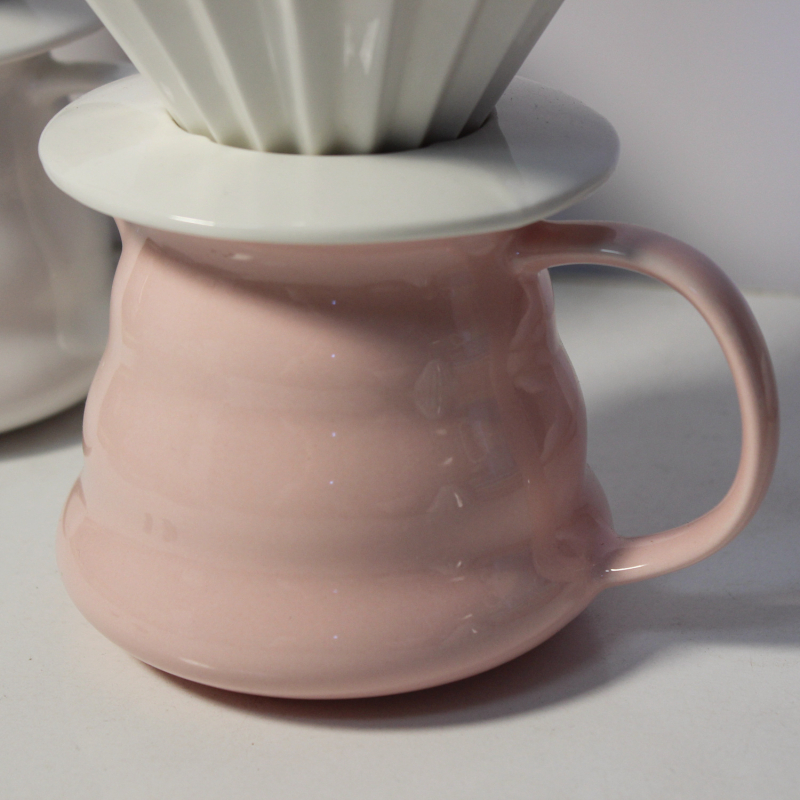 Vas ceramic pentru cafea la filtru, 450 ml, pentru uz casnic – Mocha Cloud