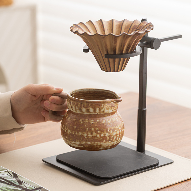 Cană de cafea japoneză din ceramică, recipient creativ pentru împărțirea cafelei cu filtru, mare, cană de lapte