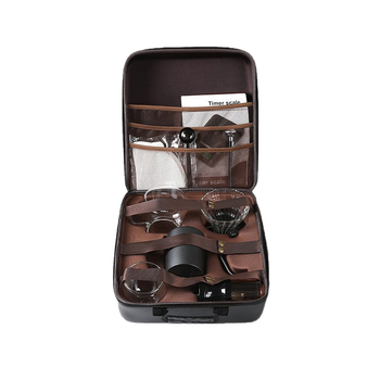 Set V60 pentru uz casnic, cu carafă din sticlă și filtre de hârtie