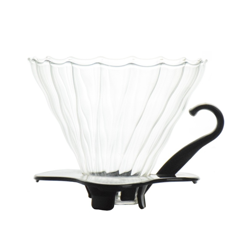 Gaopeng set pentru cafea la filtru pentru începători cu filtru din sticlă ceainic cu aspect de nor filtre de cafea și linguriță de măsurat