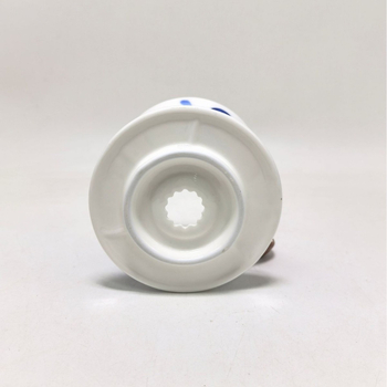 Set cafea pictat manual, albastru și alb, stil japonez, vas filtrant V60, filtru ceramic rezistent la căldură