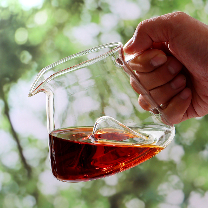 Ibric Hill Glass pentru cafea pour-over, din sticlă borosilicat groasă, rezistentă la temperaturi înalte