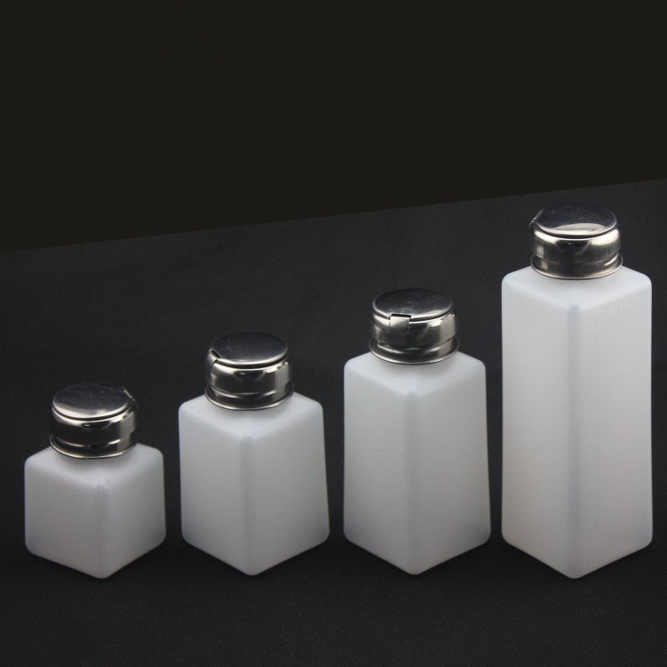 Recipient din aluminiu-plastic pentru alcool, cu capac și pompă, recipient industrial pentru solvenți, antistat