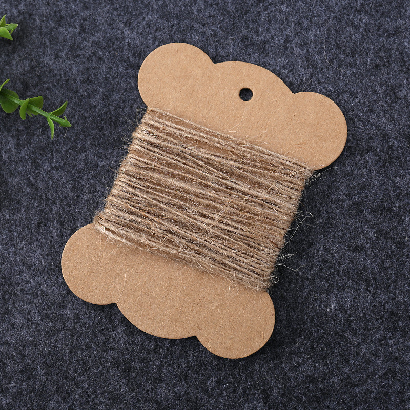 Set de materiale pentru hobby: etichete goale, elastice pentru păr, benzi, hârtie Kraft pentru ambalaj, card DIY pentru înfășurarea firului, panglică și plăcă de înfăşurare a firului