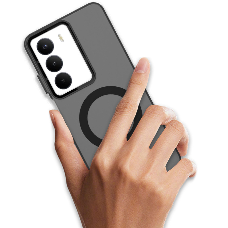 Realme 14X5G husă de protecție magnetică mată, anti-cădere, IMD proces, anti-amprentă