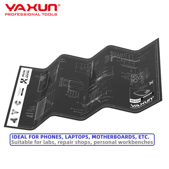 Yaxun Covoraș de reparare din silicon antistat, rezistent la temperaturi înalte, covoraș antiaderent pentru birou 60×35 cm
