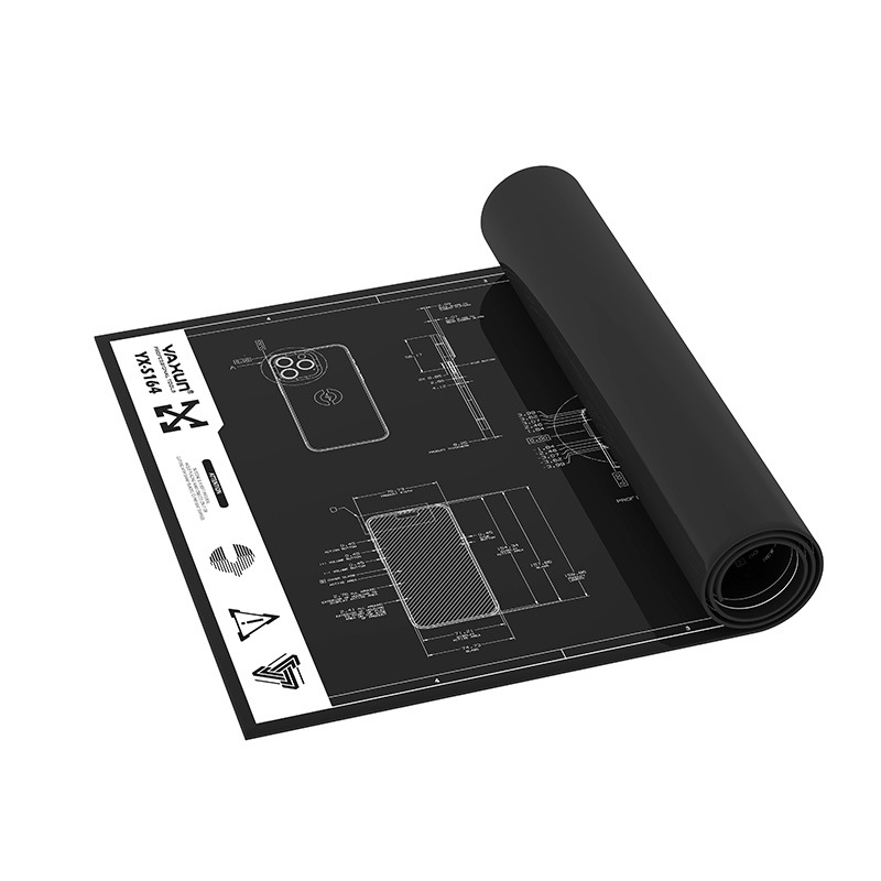 Yaxun Covoraș de reparare din silicon antistat, rezistent la temperaturi înalte, covoraș antiaderent pentru birou 60×35 cm