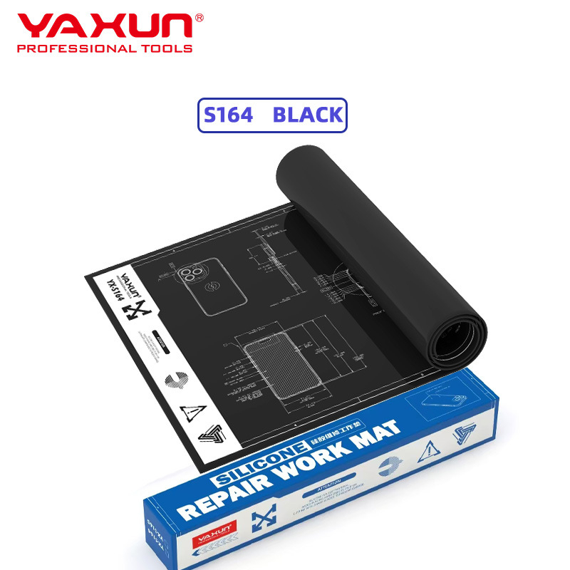 Yaxun Covoraș de reparare din silicon antistat, rezistent la temperaturi înalte, covoraș antiaderent pentru birou 60×35 cm