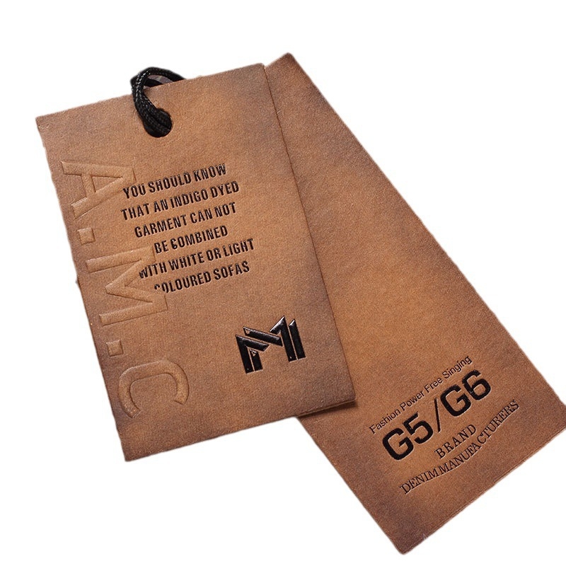 Design gratuit etichete din hârtie kraft pentru îmbrăcăminte și etichete informaționale despre produse