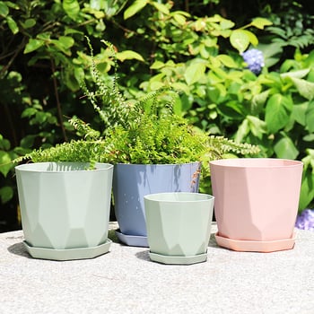 Ghiveci Nordic minimalist din rășină pentru suculente și Phalaenopsis, aspect ceramic, durabil