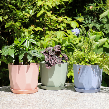 Ghiveci Nordic minimalist din rășină pentru suculente și Phalaenopsis, aspect ceramic, durabil