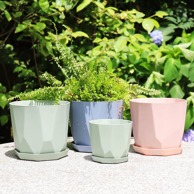 Ghiveci Nordic minimalist din rășină pentru suculente și Phalaenopsis, aspect ceramic, durabil