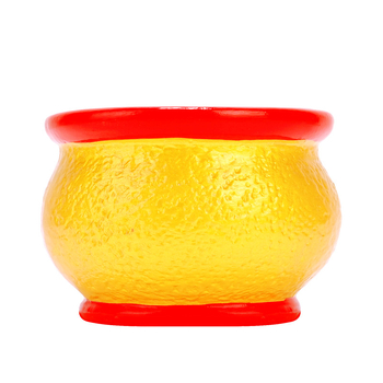 Ghiveci ceramic cu ansamblu din aluminiu țesut, copac norocos artificial, ghiveci de birou lucrat manual