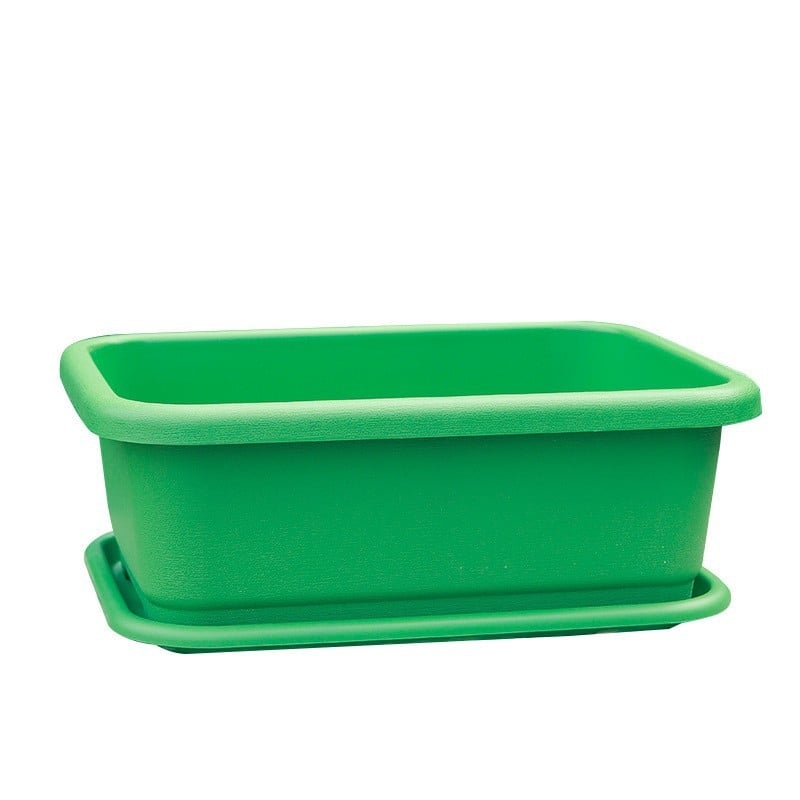 Ghiveci pătrat din plastic pentru balcon, cultivarea legumelor acasă
