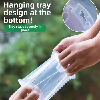 Ghiveci verde transparent pentru orhidee cu controlul rădăcinilor, ghiveci din plastic respirabil perforat pentru Phalaenopsis, mare pentru uz casnic