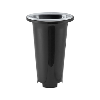 Vas de orchidă din plastic, negru transparent, design minimalist, mare, respirabil, set ghivece orchidă