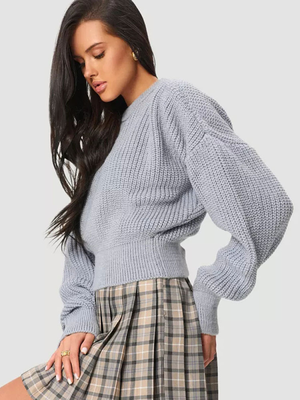Oversize pulóver nőknek, kötött laza felső