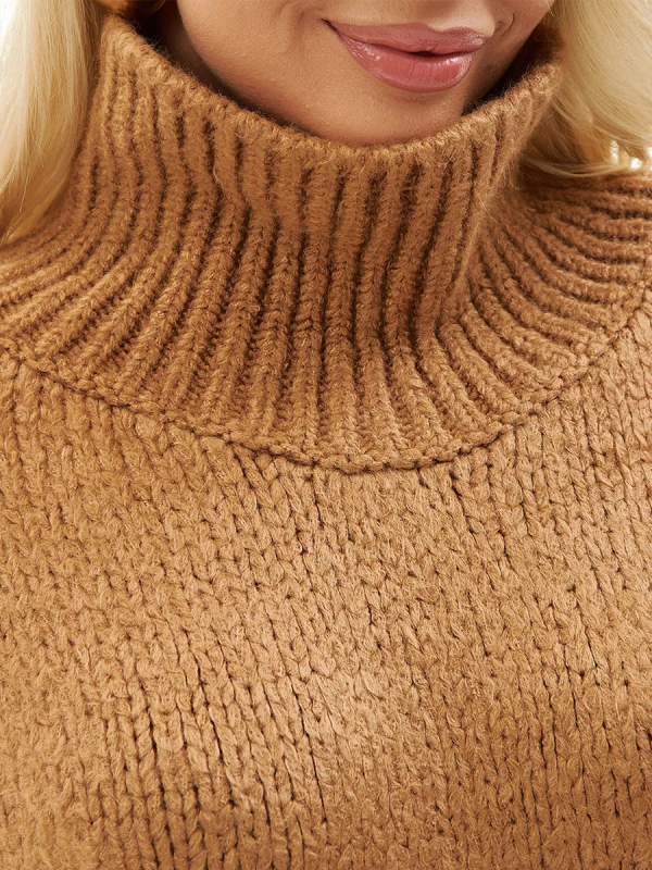 Oversize magas galléros pulóver nőknek, plusz méret, ősz-tél, lazán szabott