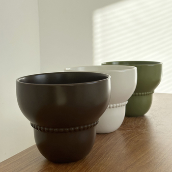 Vas ceramic cu flori, culoare solidă, glazură de înaltă calitate, stil coreean, decor pentru casă