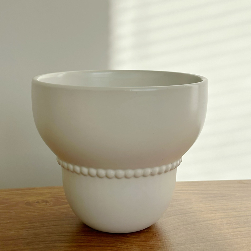Vas ceramic cu flori, culoare solidă, glazură de înaltă calitate, stil coreean, decor pentru casă