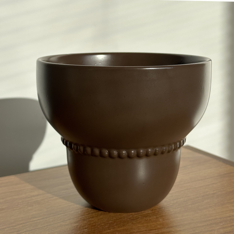 Vas ceramic cu flori, culoare solidă, glazură de înaltă calitate, stil coreean, decor pentru casă