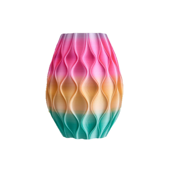 Vază imprimată 3D cu flori uscate și Baby's Breath, ornament hidroponic verde pentru living, decor de masă