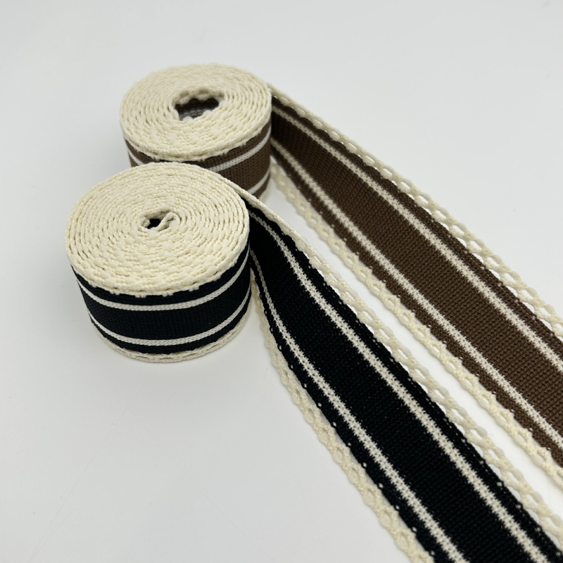 Nova čipkasta rebrasta jacquard traka za sportske i casual hlače, bočne ploče, modni dodatak