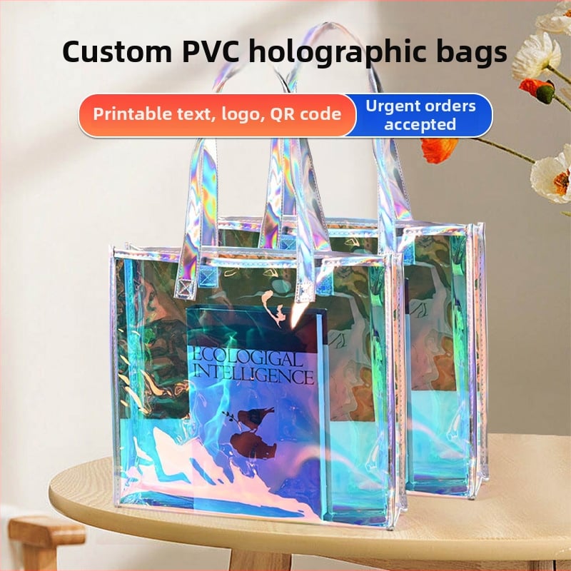 Geantă de cumpărături transparentă premium cu gravură laser, geantă PVC personalizabilă - Mid-Autumn Festival ediție