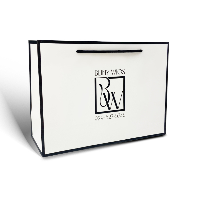 Geantă de hârtie personalizată cu mâner pentru vânzarea cu amănuntul a îmbrăcămintei – pungă de cadouri pentru cumpărături (21x16x8 cm)