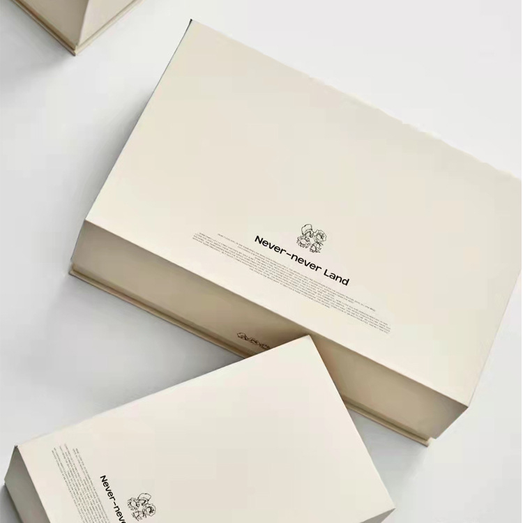 Cutie personalizabilă pentru ambalarea lumânărilor parfumate, cu capac magnetic, cutie cadou din carton 1200 g, bej alb, stil carte