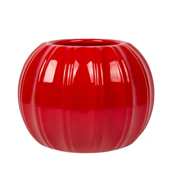 Vază din plastic în formă de dovleac, design modern minimalist, pentru aranjamente florale și decor de sufragerie pe comodă TV