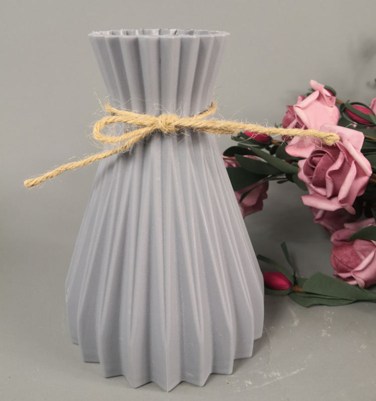 Vază de birou pentru flori uscate, coș de flori din plastic, accesorii pentru aranjare florală, decor de casă