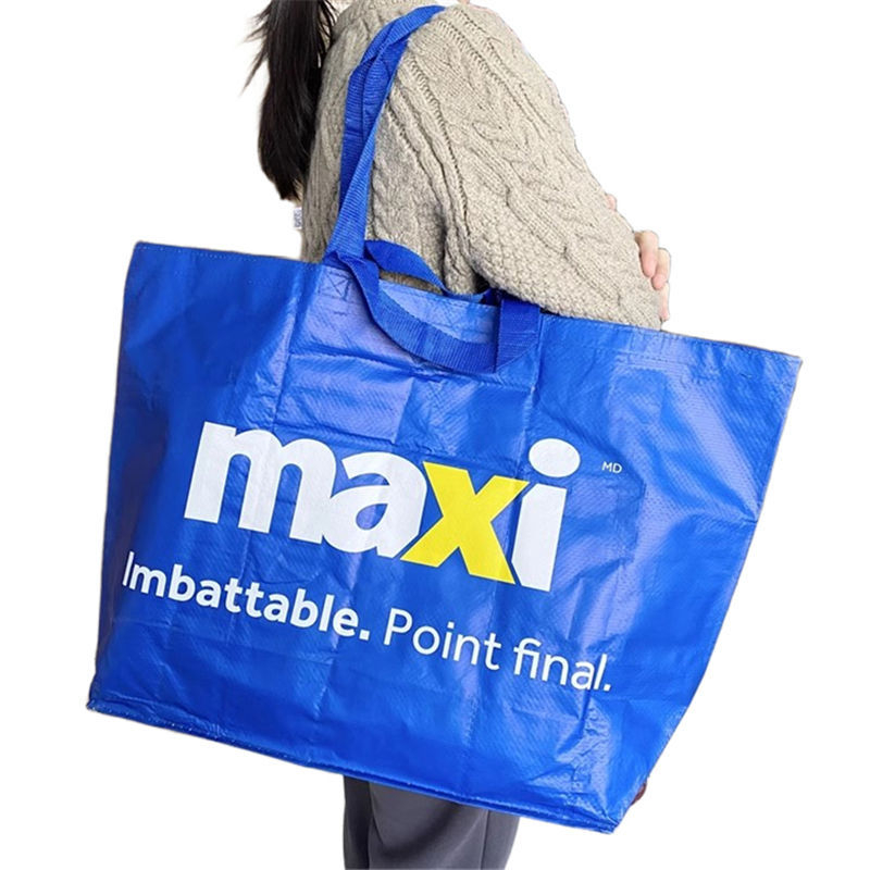 Geantă tote din material țesut, culoare solidă, mâneri duble, capacitate mare, geantă de depozitare jacquard, personalizare logo