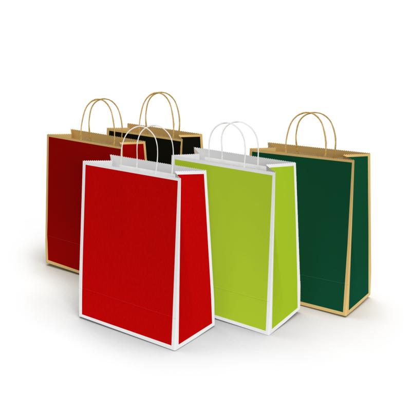 Geantă din hârtie Kraft personalizată pentru ambalarea alimentelor, cu mâner, bază pătrată, imprimare cu logo, potrivită pentru hamburgeri, cafea, mooncake, cadouri, îmbrăcăminte și cumpărături