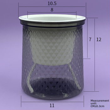 Ghiveci hidroponic pentru suculente, vas transparent din rășină, design cu stele, auto-udare