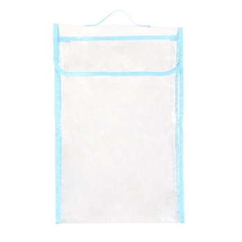 Geantă tote transparentă din PVC, mare, cu nasture ascuns, pentru depozitare haine