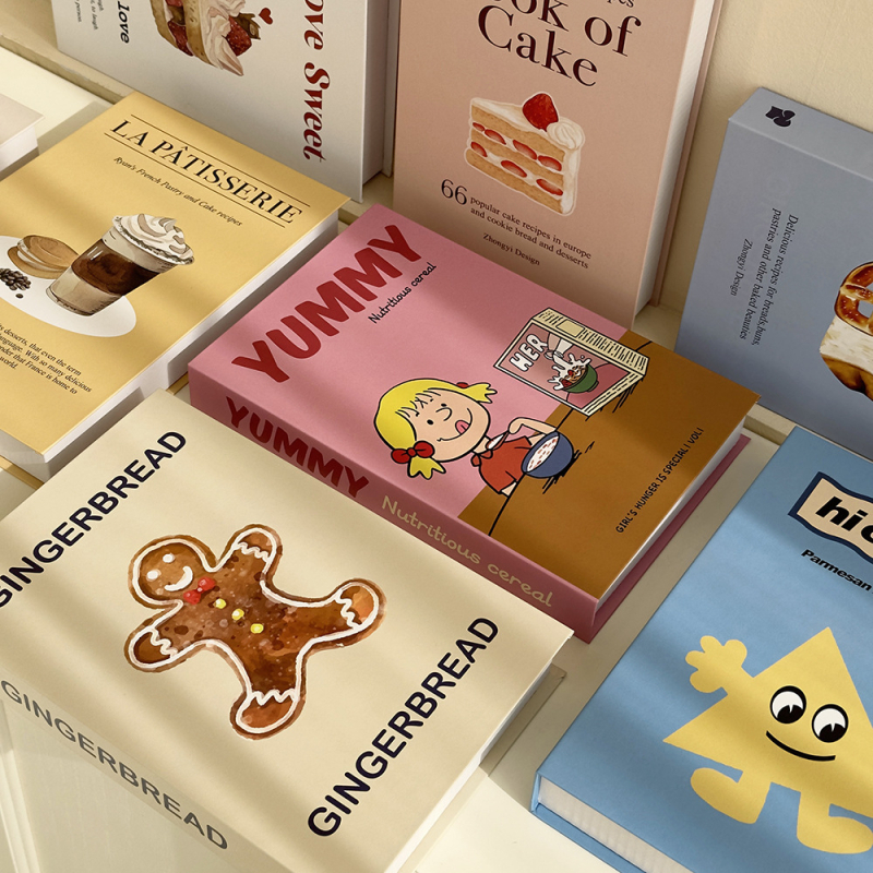 Carte falsă cu cutie decorativă în stil cremos, ornament realist pentru fotografie