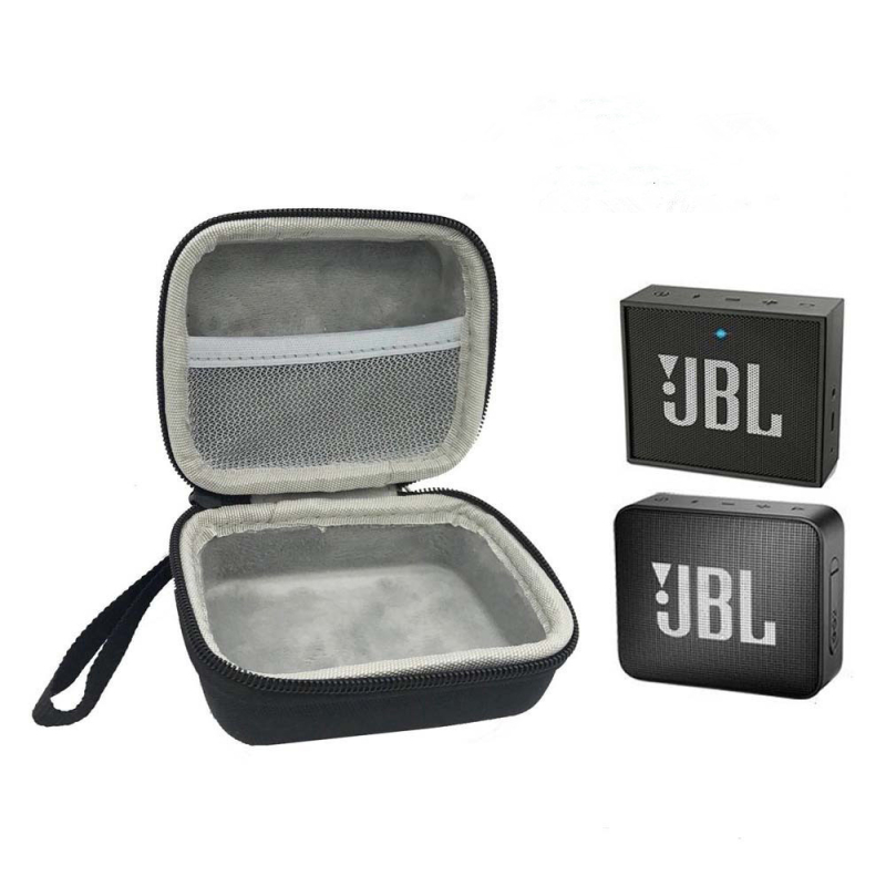 W121 Crna tekstilna torbica za JBL GO2 Bluetooth zvučnik i Sony WF/ Beats Studio Buds
