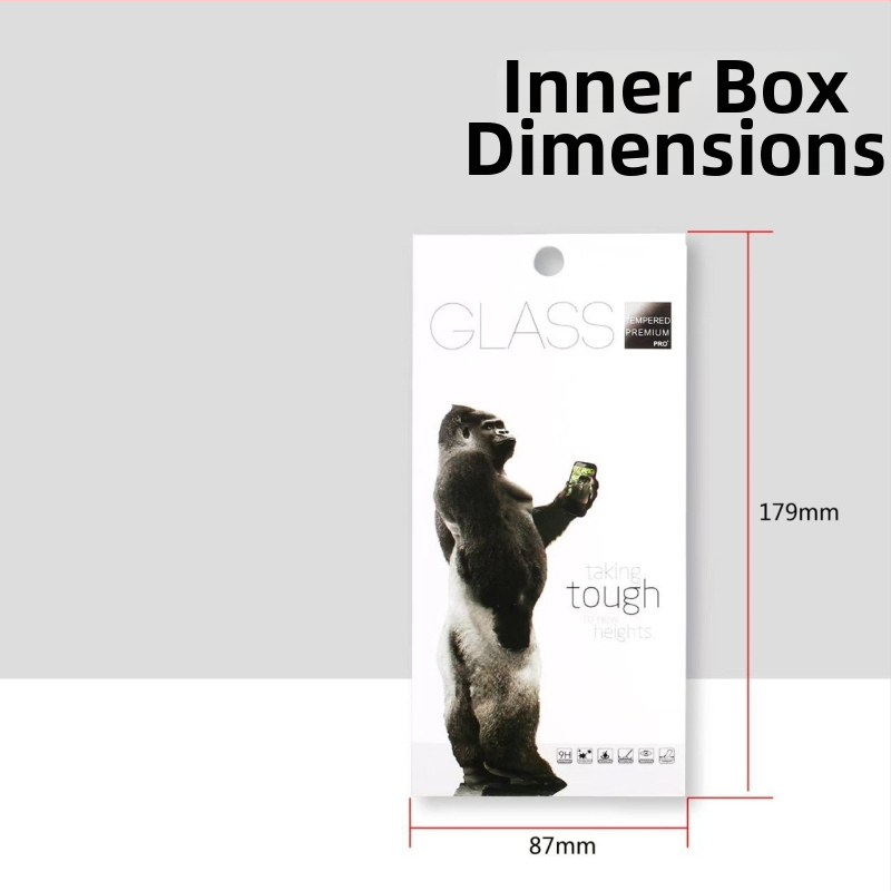 Orangutan set de zece cutii pentru ambalarea protecțiilor de ecran din sticlă temperată pentru smartphone-uri universale