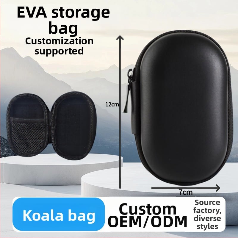 Φορητό EVA κουτί οργάνωσης ακουστικών και καλωδίων, μικρό ανθεκτικό στην πίεση, θήκη αποθήκευσης για Bluetooth ακουστικά
