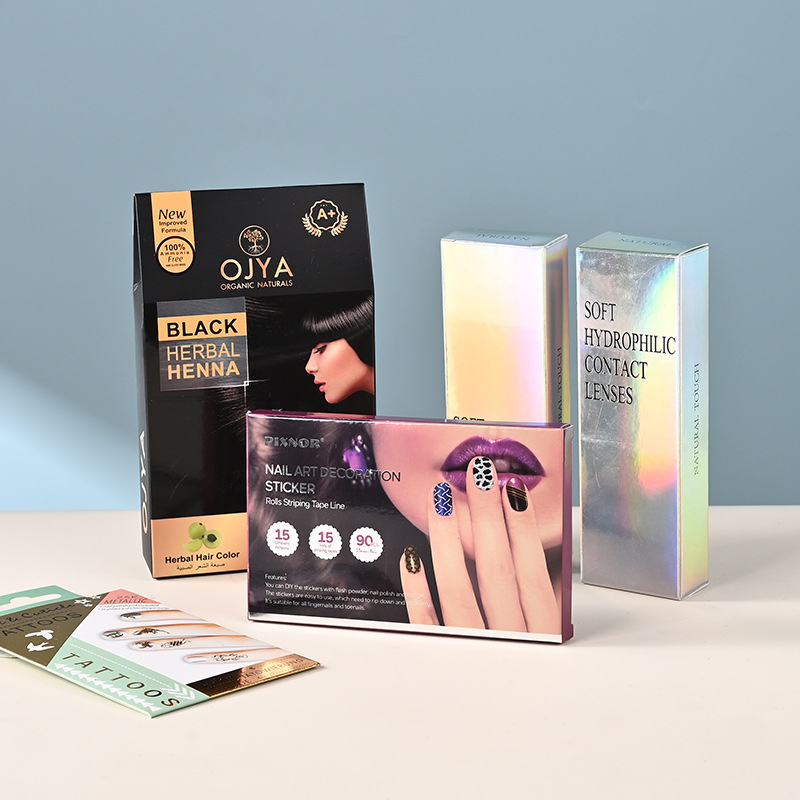 Cutie personalizată de ambalaj pentru parfumuri și produse cosmetice, carton alb kraft, cutie pentru căști și ulei esențial