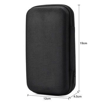 Torbica EVA za 3,5-inčni tvrdi disk i power bank s organizatorom za slušalice i kabelima