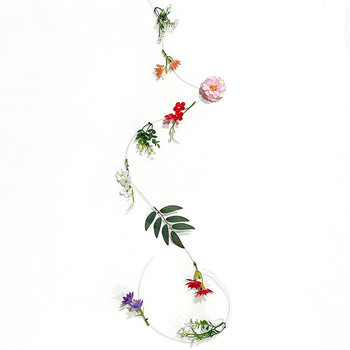 Flori artificiale suspendate DIY pentru primăvară-vară, perdea foto cu flori, ploaie de petale și efect cascadă, ghirlande florale