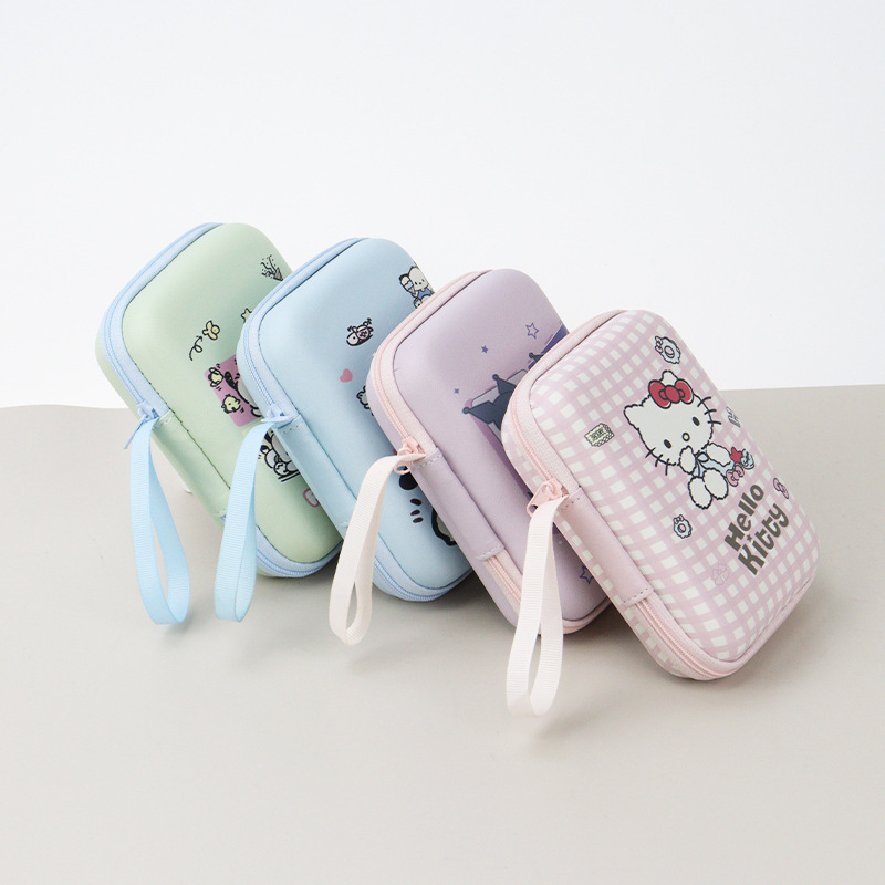 EVA torbica za pohranu s Pochaccom, Kuromi i Hello Kitty – slatka kutija za novčiće, 3C kabeli i slušalice