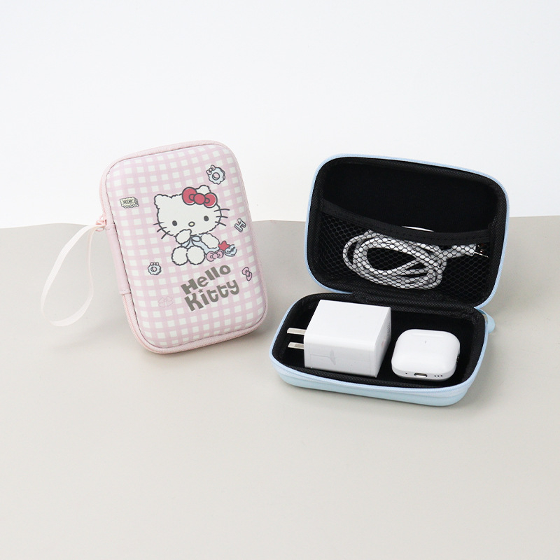 EVA torbica za pohranu s Pochaccom, Kuromi i Hello Kitty – slatka kutija za novčiće, 3C kabeli i slušalice